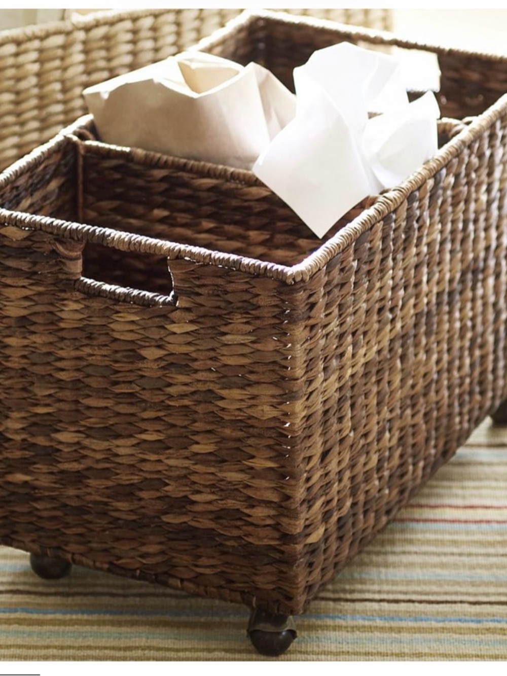 Pottery Barn Seagrass Sorting Basket